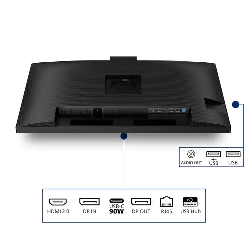 3000 series 32B2U3601H/00 pantalla para PC 80 cm (31.5") 2560 x 1440 Pixeles Quad HD LCD Negro - Imagen 5