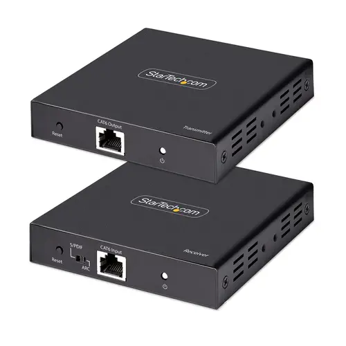 Extensor Alargador HDMI 4K por Cable CAT5/CAT6 Ethernet - Extensor de Vídeo 4K 60Hz HDR hasta 70m - Salida de Audio S/PDIF - Juego Kit de Transmisor y Receptor HDMI - Imagen 1