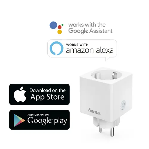 Enchufe Inteligente WLAN (3680 W, Compatible con Alexa y con Google Home, Sin puerta de enlace), Color Blanco - Imagen 3
