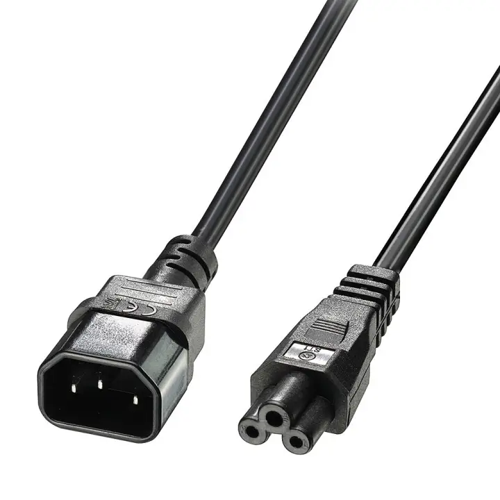 30340 cable de transmisión Negro 1 m C14 acoplador C5 acoplador