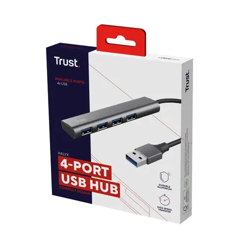 Halyx USB 3.2 Gen 1 (3.1 Gen 1) Type-A 5 Mbit/s Negro, Gris - Imagen 7