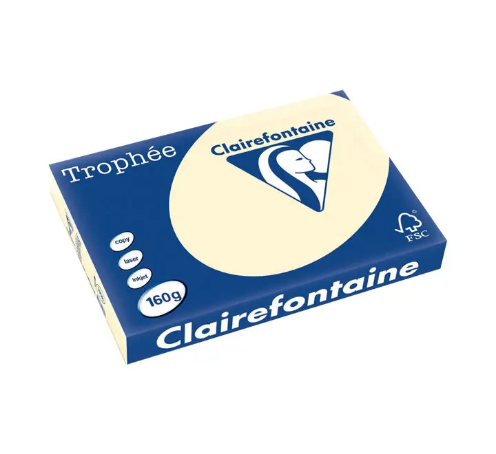 PAQ. 250H PAP. TROPHEE CLF SUAVE A3 160G MARFIL