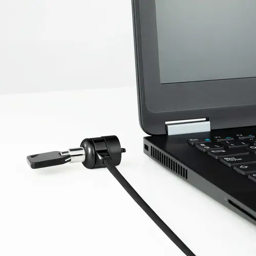 Cable de Seguridad con Llave para Portátiles 1.5 metros, Gris Oscuro - Imagen 2