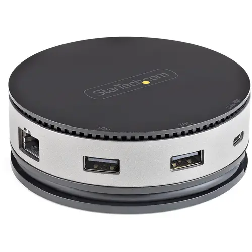 Adaptador Multipuertos USB-C - Docking Station USB 3.1 Gen 2 Tipo C con Vídeo HDMI, DisplayPort de 4K a 60Hz o VGA de 1080p - PD de 75W - Hub Ladrón USB de 3 Puertos - Replicador de Puertos Móvil - Imagen 1