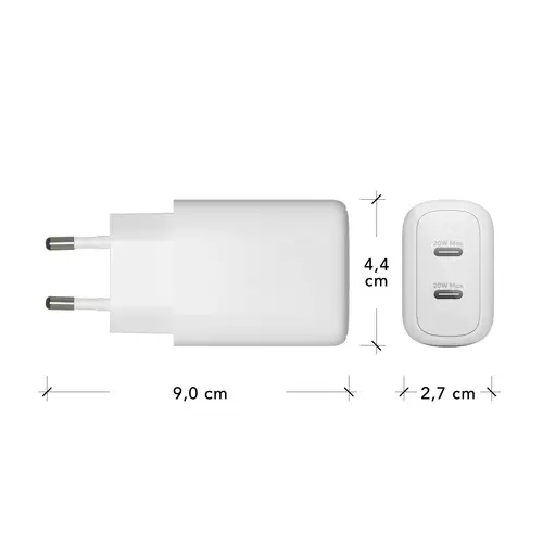 CH20EUWH7122 cargador de dispositivo móvil Universal Blanco Corriente alterna Carga rápida Interior - Imagen 5
