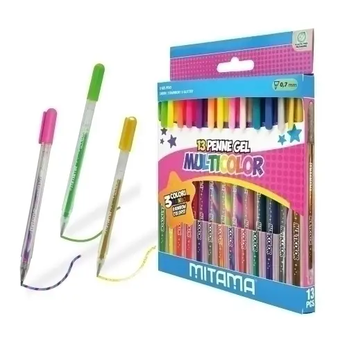 BOLIGRAFO GEL GLITTER MITAMA E/13