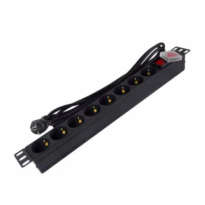 Regleta 19" 8 tomas SFO C14 con interruptor 3 m - BNS 1520