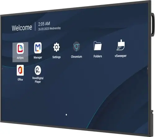 CDE6514-2C pantalla de señalización Pantalla plana para señalización digital 165,1 cm (65") LCD Wifi 500 cd / m² 4K Ultra HD Negro Procesador incorporado Android 14 24/7 - Imagen 3