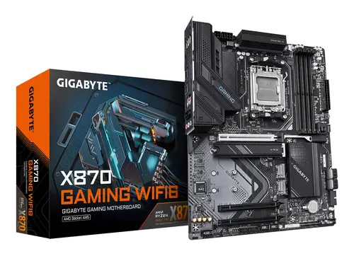 X870 GAMING WIFI6 Placa Base - Compatible con CPUs AMD Ryzen 9000, 8+2+2 fases VRM, hasta 8000MHz DDR5 (OC), 1xPCIe 5.0 + 2xPCIe 4.0, Wi-Fi 6, LAN 2.5GbE, USB 4 - Imagen 1