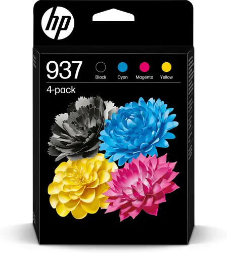 Paquete de 4 Cartuchos de Tinta Original 937 CMYK - Imagen 1