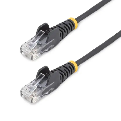 Cable de Red Ethernet CAT6 Delgado sin Enganches Negro de 15m - Cable RJ45 Snagless Slim 28AWG - Alambre de Cobre Puro - PoE 100W - con Alivios de Tensión - LSZH - Probado con Fluke - Imagen 1