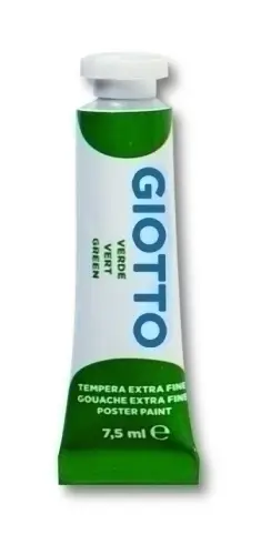 TEMPERA GIOTTO  7,5 ml  VERDE - Pack de 10 unidades