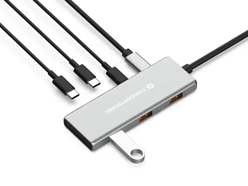 HUBBIES17G hub de interfaz USB 3.2 Gen 2 (3.1 Gen 2) Type-C 10000 Mbit/s Gris - Imagen 3