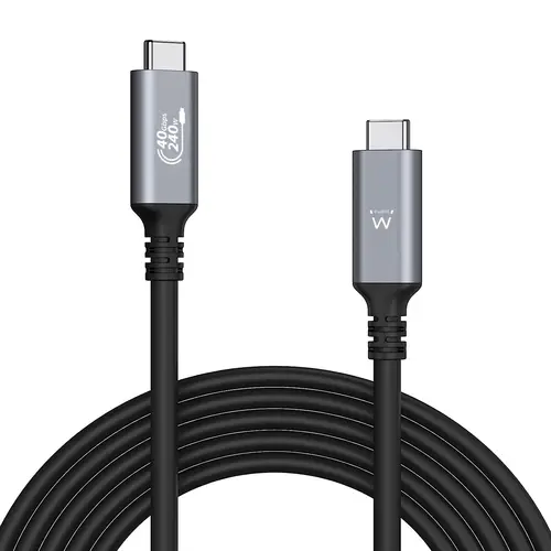 EC1070 cable USB USB4 Gen 3x2 1 m USB C Negro - Imagen 1