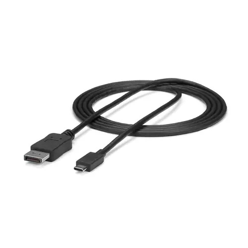 Cable 1,8m USB C a DisplayPort 1.2 de 4K a 60Hz - Adaptador Convertidor USB Tipo C a DisplayPort - HBR2 - Conversor USBC con Modo Alt - Compatible con Thunderbolt 3 - Negro - Imagen 4