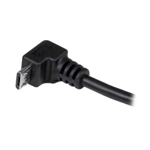 Cable Adaptador 2m USB A Macho a Micro USB B Macho Acodado en Ángulo hacia Abajo para Teléfono Móvil - Imagen 9