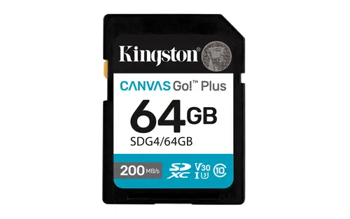 Canvas Go! Plus 64GB SDXC Canvas Go Plus Gen4 200MB/s C10 UHS-I U3 V30 - Imagen 1