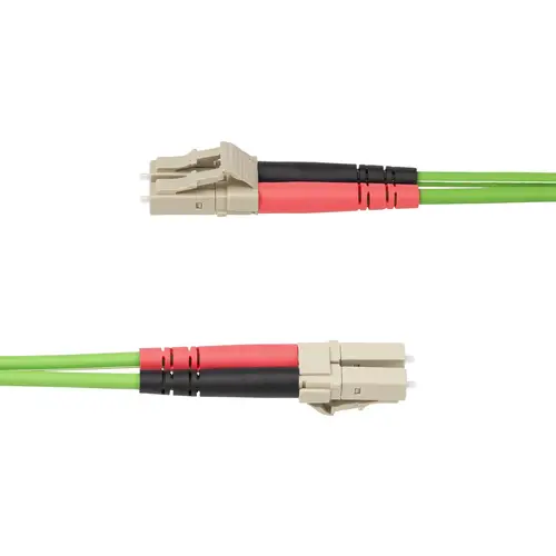 Cable de Fibra Óptica LC a LC (UPC) OM5 Multimodo 15m - Dúplex 50/125µm LOMMF Tipo Cremallera VCSEL 40G/100G - No Sensible a los Dobleces - Low Insertion Loss - LSZH - Imagen 3