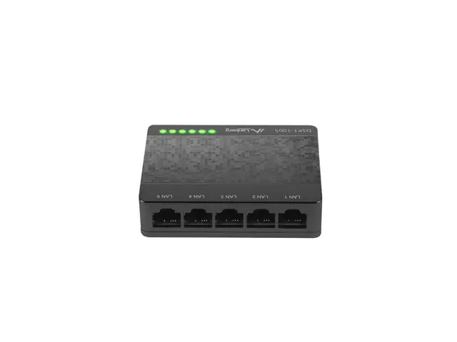 DSP1-1005 switch No administrado Gigabit Ethernet (10/100/1000) Negro, Gris
