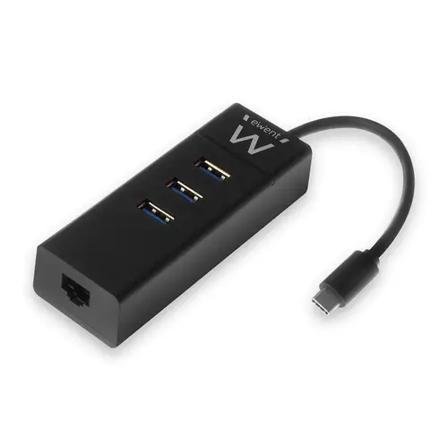 EW1141 base para portátil y replicador de puertos USB 3.2 Gen 1 (3.1 Gen 1) Type-C Negro - Imagen 1