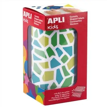 APLI GOMETS MOSAICOS REMOVIBLES 2460U 30 HOJAS TONOS AZULES SURTI..
