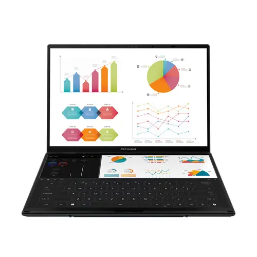 Zenbook Duo OLED UX8406CA-PZ152W - Ordenador Portátil 14" WQXGA+ 120Hz (Intel Core Ultra 9 285H, 32GB RAM, 1TB SSD, Arc 140T, Windows 11 Home) Gris Tintero - Teclado QWERTY español - Imagen 8