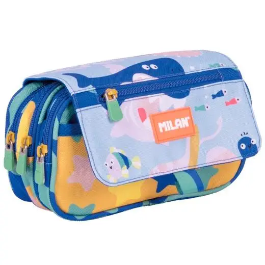 MILAN PORTATODO 4 CREMALLERAS CON SOLAPA SERIE ESPECIAL BLUE ODYSSEY