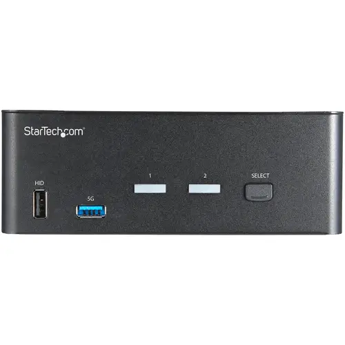 Switch Conmutador KVM de 2 Puertos HDMI 2.0 4K para 2 Monitores - Vídeo de 4K y 60Hz Ultra HD - HDR - Hub Ladrón USB 3.0 de 2 Puertos y 4 Puertos USB 2.0 HID - Audio - HotKey - TAA - Imagen 3