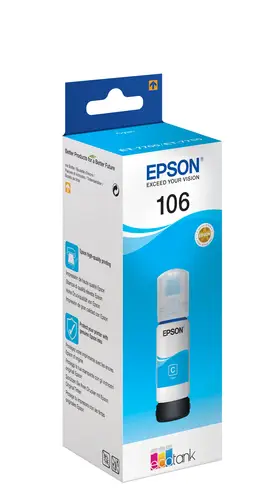 106 EcoTank Cyan ink bottle - Imagen 2