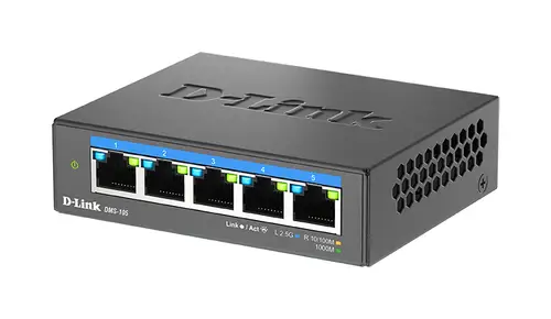 DMS-105 No administrado L2 2.5G Ethernet (100/1000/2500) Negro - Imagen 4