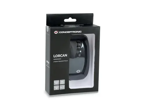 LORCAN01B ratón Oficina Ambidextro Bluetooth Óptico 1600 DPI - Imagen 3