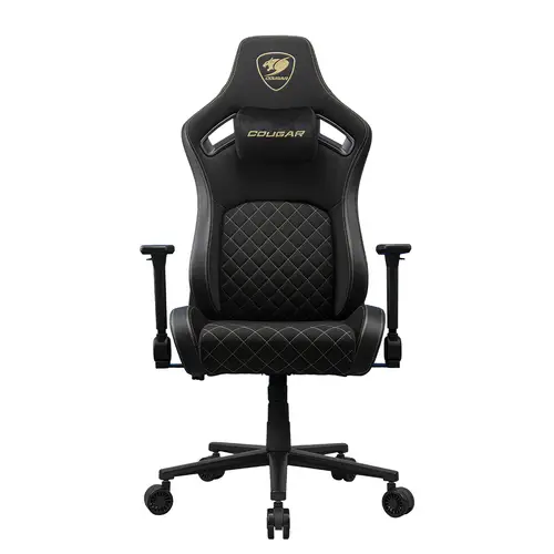 CGR-DFF-GLB Silla para videojuegos de PC Asiento acolchado tapizado Negro, Oro - Imagen 1