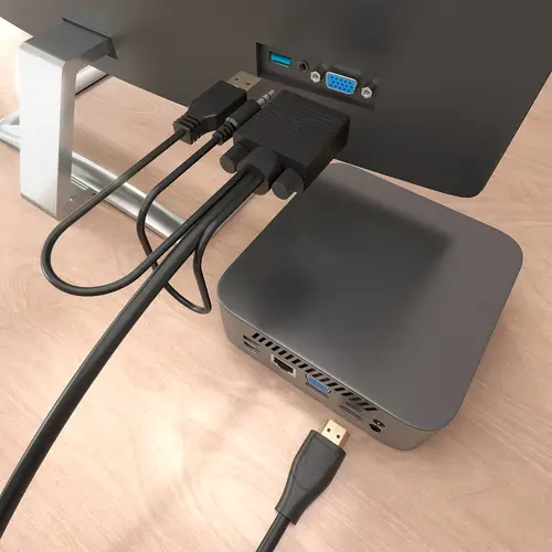 Cable Conversor HDMI a SVGA+Audio, HDMI A/M-SVGA/M+Jack 3.5/M+USB-A/M, Negro, 1.5m - Imagen 5