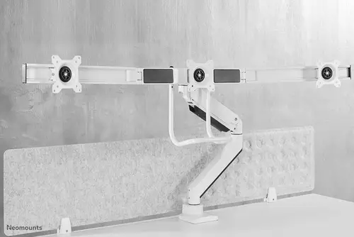 NM-D775DX3WHITE Brazo de monitor 17-27" - resorte de gas - Topfix - Tope-a-180° - Imagen 10