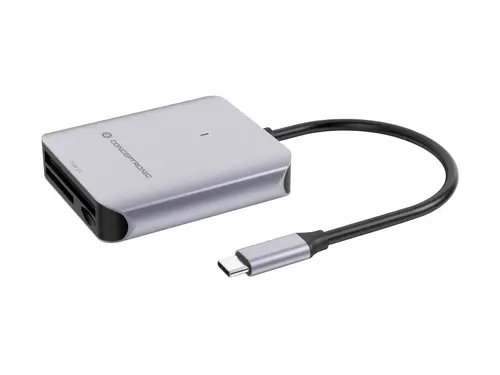 BIAN09G lector de tarjeta USB 3.2 Gen 2 Type-C Gris - Imagen 1