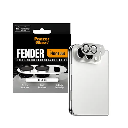 ® Fender Camera Lens Protector Silver iPhone Duo Protector de pantalla Apple 1 pieza(s) - Imagen 5
