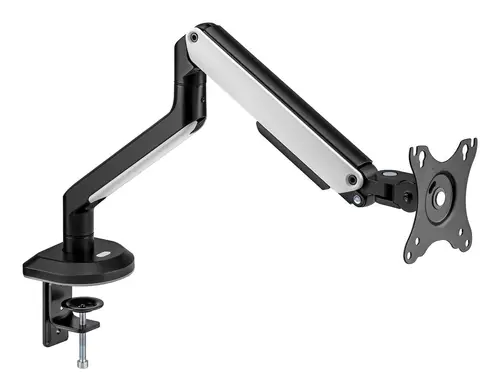 Soporte De Mesa RGB Gaming Contrapeso Giratorio E Inclinable Para Monitor/TV 9kg (3 Pivotes, 1 Brazo) De 17-32, Negro-Blanco - Imagen 2