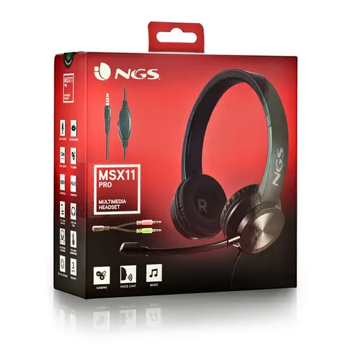 MSX 11 PRO Auriculares Alámbrico Diadema Juego Negro - Imagen 8