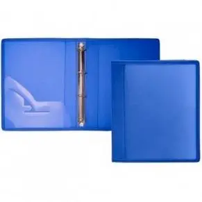 OFFICE BOX CARPETA DE ANILLAS 2X40MM A4+ TELA AZUL