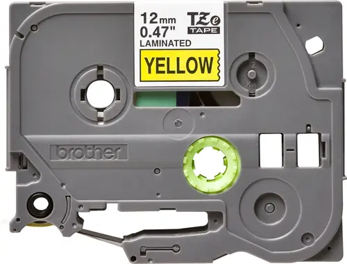 TZE-631 cinta para impresora de etiquetas Negro sobre amarillo - Imagen 2