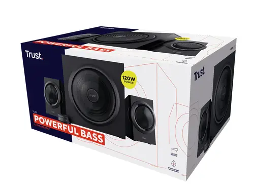 Yuri conjunto de altavoces 60 W Universal Negro 2.1 canales De 1 vía 15 W - Imagen 7