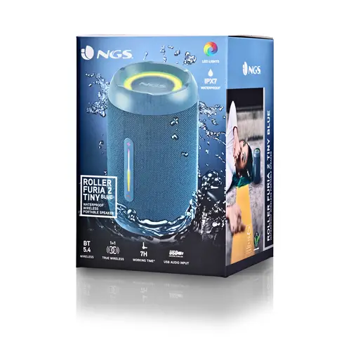 ROLLER FURIA 2 TINY Altavoz portátil estéreo Azul 10 W - Imagen 4