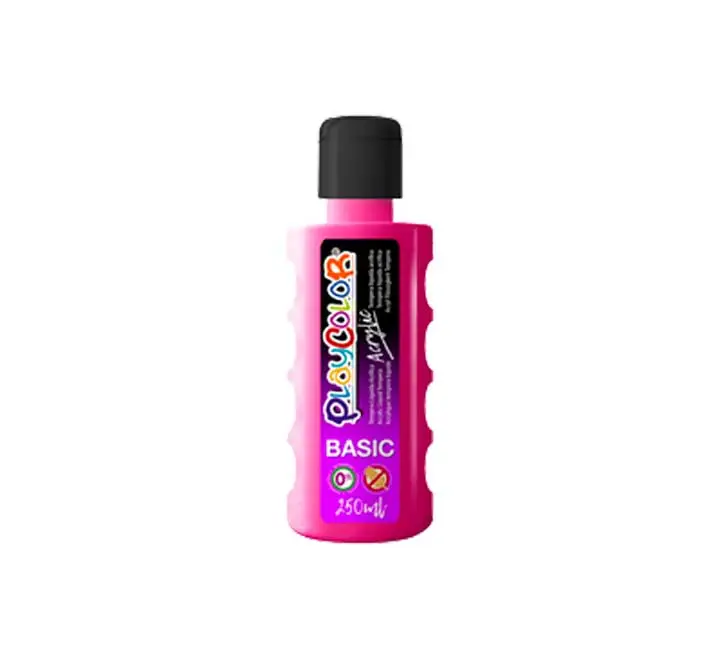 BOTE PINTURA PLAYCOLOR ACRYLIC 250ML MAGENTA