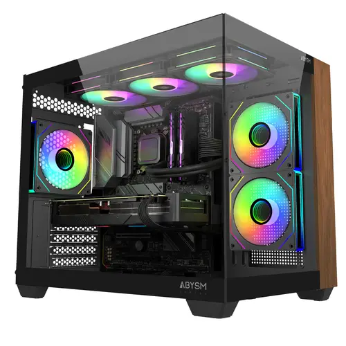 Caja M-ATX Danube Sava Nature 285C Black - Imagen 1