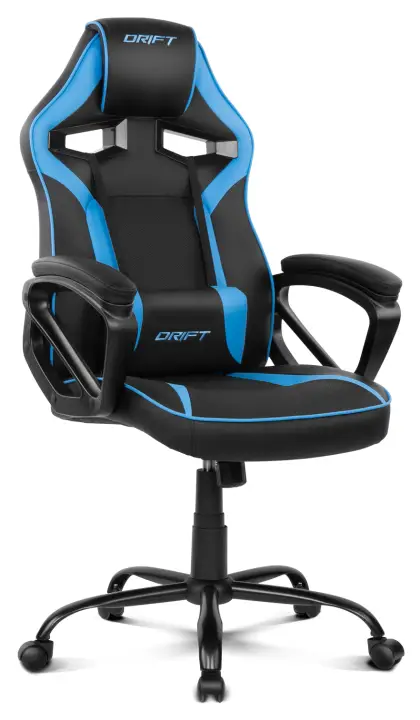 DR50 Silla para videojuegos de PC Asiento acolchado tapizado Negro, Azul - Imagen 1