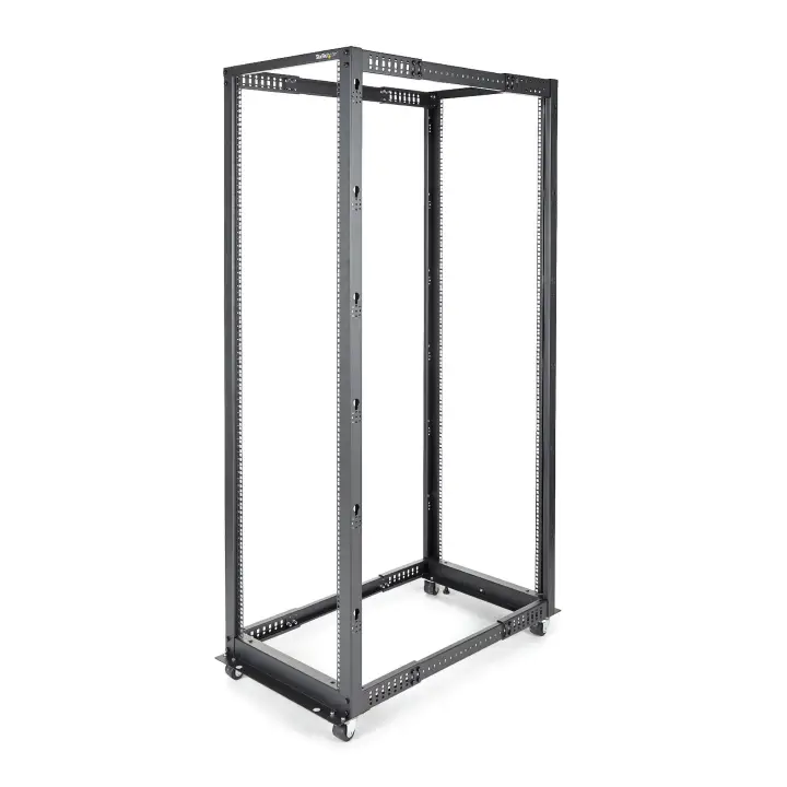 Rack 42U Móvil de Marco Abierto de 4 Columnas para Servidores - ..
