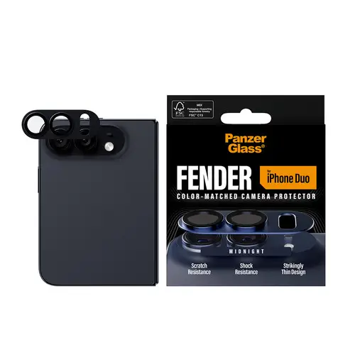 ® Fender Camera Lens Protector Midnight iPhone Duo Protector de pantalla Apple 1 pieza(s) - Imagen 2