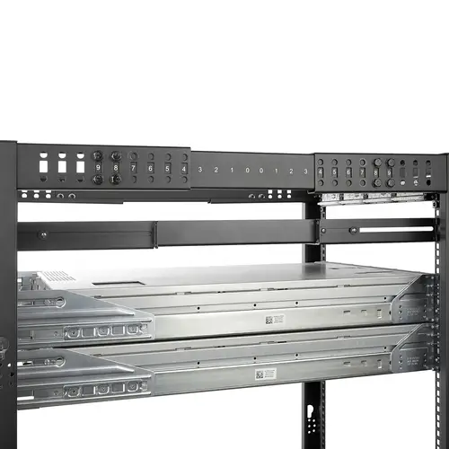 Carriles 1U de 19 pulgadas para Rack para Servidores con 4 Columnas - Profundidad Ajustable de 60,9cm a 91,4cm/24" a 36" - Carriles Universales HPE ProLiant Dell PowerEdge - Imagen 9