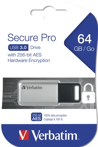 Secure Pro - Unidad USB 3.0 de 64 GB - Plata - Imagen 3