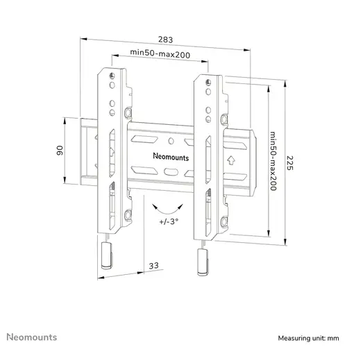 WL30S-850BL12 Soporte de pared para TV 24-65" - fijo - bloqueable - instalación rápida - Imagen 19
